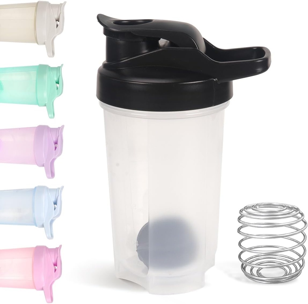 D.Y.A 16oz Shaker steklenica, Leak Proof Sports Shaker pokali za stresanje beljakovin,Shaker steklenica za pred vadbo in potovanje, da gredo,BPA brezplačno in enostavno čisto beljakovin Shaker steklenica,črna