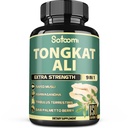 Satoomi 9in1 Tongkat Ali Root Extract 200:1 - Ashwagandha, Tribulus Terrestris - 150 kapsul za 5 mesecev - podporna moč, energija in zdrava imunost
