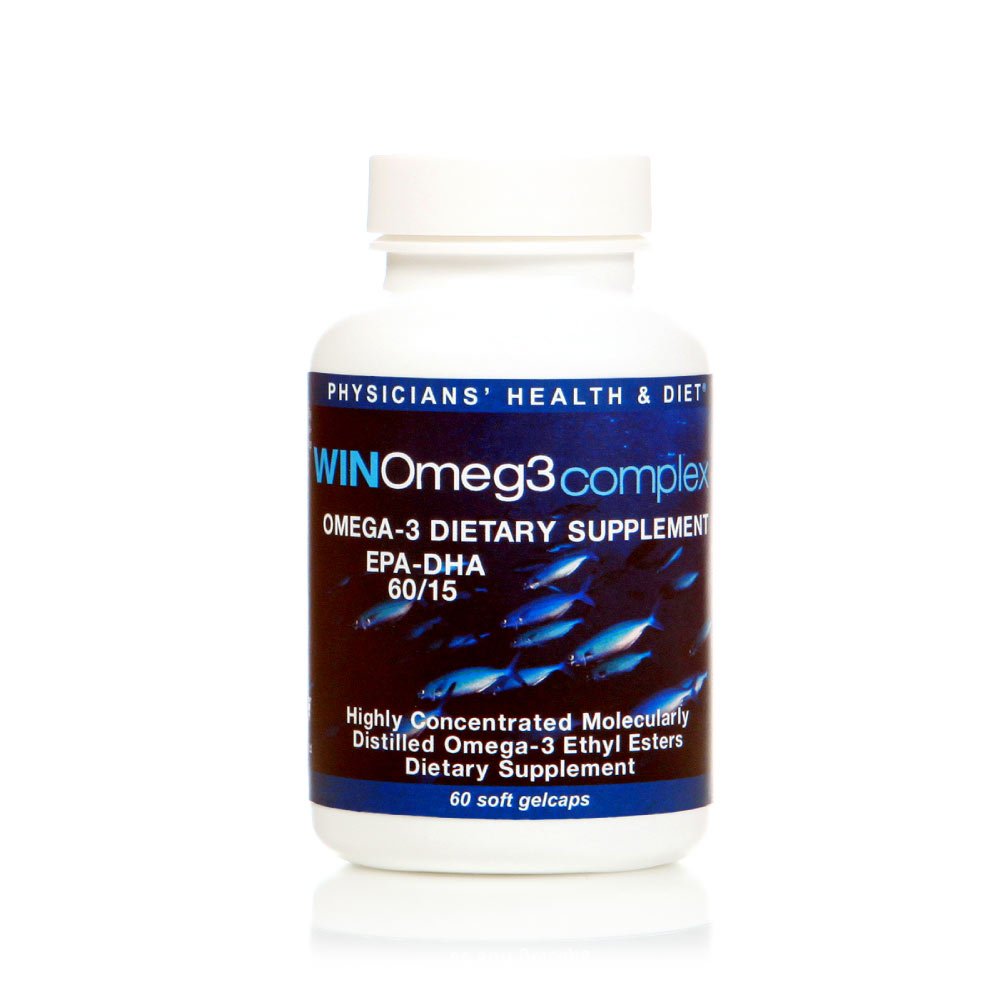 WINOmeg3kompleks 60/15 EPA - DHA farmacevtsko-stopnja Omega 3 (60 Count/30 Servings) 1080mg EPA