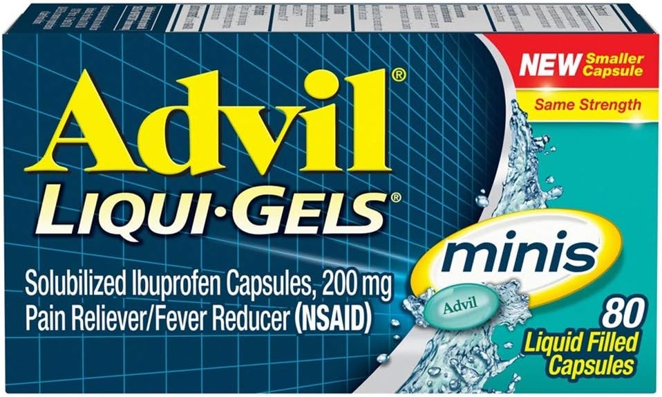 Advil Liqui-Gels Minis, 80 kapsul na steklenico (5 steklenic)