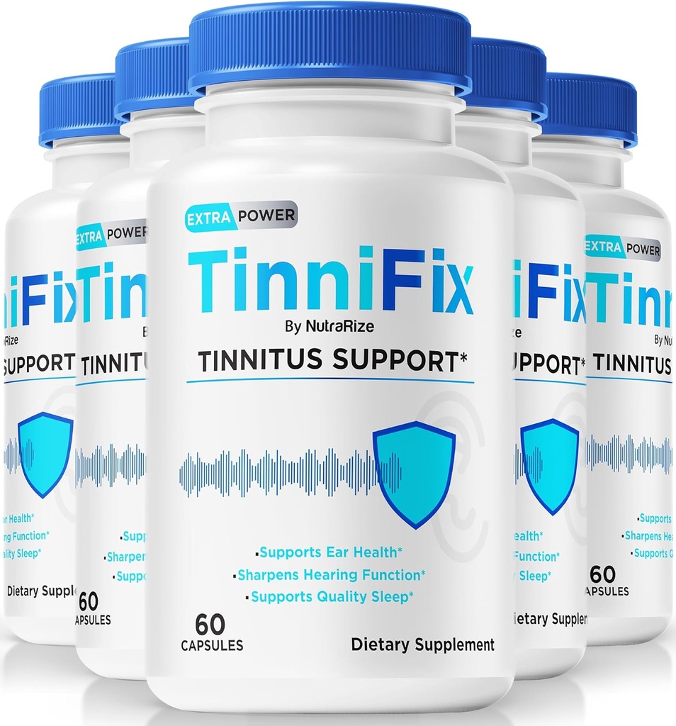 (5 Pack) Tinifix kapsule - Napredna podpora sluha Formula, tablete Tinifix za vzdrževanje zdravega sluha, vse naravne Tinifix za popolno zdravje ušesa, Uradni Tini Fix pregled (300 Kapsule)