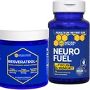NARAVNI STABKI NeuroFuel & Resveratrol+ Dopolnilo - podpira fokus, spomin in zdravo staranje možganov* - 135 kapsul