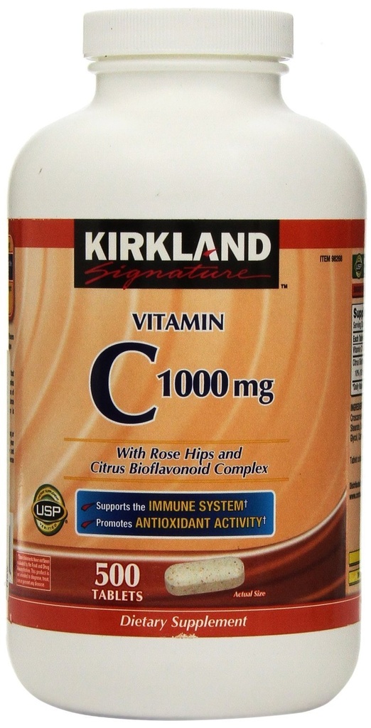 Kirkland signature Vitamin C 1000 mg., 500 tablet (2 pakiranji)