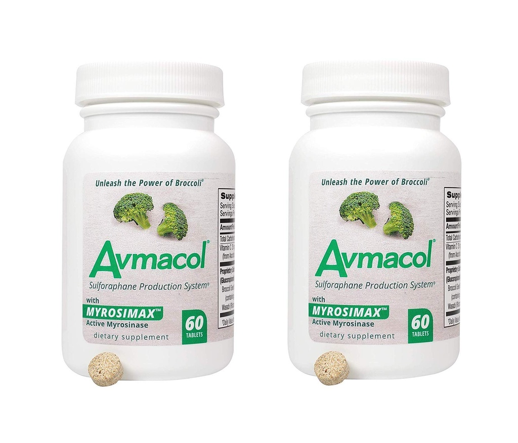 AVMACOL® (120) 2 Steklenica vrednost Sulforaphane dodatek z Myrosinase