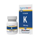 Superior Source Vitamin K 100 μg - Bone Jakost in zdravstvena podpora dodatek - Vitamin K Supplement Aids Blood Health & Calcium Absorpcija - 30 Podjezično Raztapljanje tablete