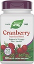 Narava način Cranberry Premium Mešanica, Podpira Zdravje urinarnega trakta*, z vitaminom C, za moške in ženske, Brez Gluten, 120 Tablete (Packaging maj Vary)