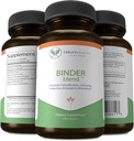 Binder mešanica - Toxin Binder dodatek, Detox kapsule za zdravo Gut - 180 Kapsule - 90 Serving - 960mg Aktiviran Charcoal & 480mg Organska Klorella - Bloating Relief - Bentonit Clay, 3 pakiranje