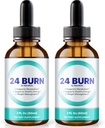 NutraRize (Pack z 2 24 Burn kapljice, All-Fratic 24burn Liquid dodatek, Uradna prehranska formula za podporo zdravo in aktivno življenje, Gotas Reviews (60 Serving)