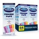 Pedialyte Elektrolyte rešitev zamrzovalnik Pops, Hydration Variety Pack— Grozdje, Modra malina, Cherry, Orange, Pack 64