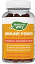 Naravna pot Imunska moč, trojna akcija Imunska podporna mešanica*, vitamina C in D, cink, jagodno-oranžna aroma, 90 gumijev