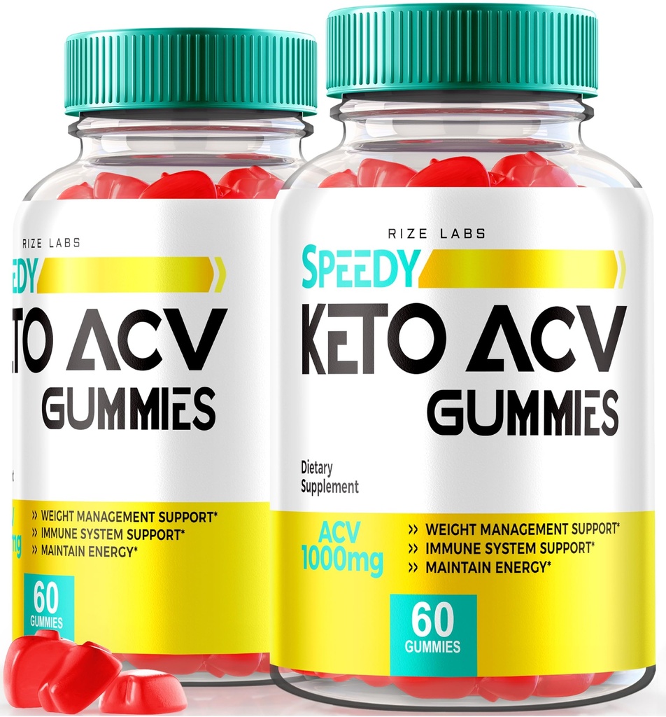 Rize laboratoriji - Speedy Extreme Keto Plus ACV Gummy za napredno hujšanje z Apple Cider Kis 2000mg dodatek (120 Gummies)