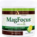 Suzy Cohen MagFocus Magnezij Treonat v prahu prehranska dopolnila 200mg, zdravo živec, podpora kognicija, energija, zdravje kosti, Stevia, Lemon Flavor, 60 Servings