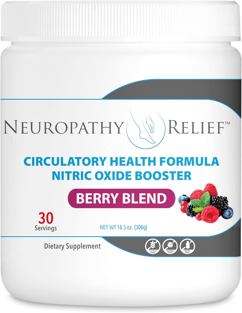 Nevropatija ReliefTM - Cirkulatorna zdravstvena Formula Nitrični oksid Booster - Berry Mešanica - L-Arginin L-Citrulin
