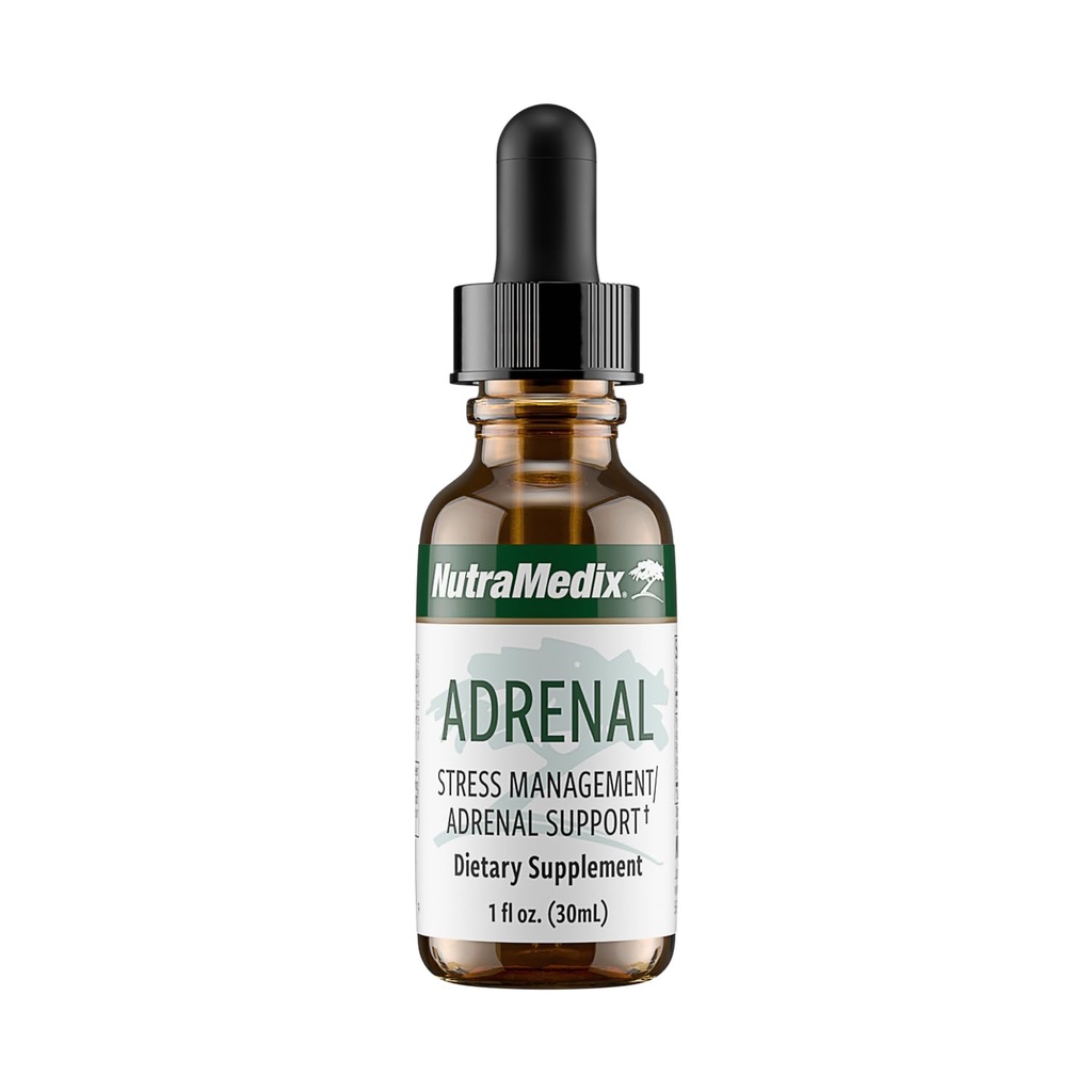 NutraMedix Adrenal utrujenost dodatek - Astragalus, Schisandra, Rhodiola, in Ginseng ekstrakt za energetsko podporo, Stamina, in stres - Vegan Adaptogen Blend (1oz / 30ml)