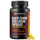 Hladno stiskano črno seme Oil Kapsule - 1500mg črna kumina dodatek za imunske funkcije, Prebavna podpora in splošno zdravje - Hair & Skin Superfood - Nigella Sativa - 1 mesec dobava, nearomatizirana
