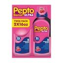 Pepto Bismol Tekoča Ultra za slabost, zgago, prebavne motnje, vznemirjen želodec in diarejo - 5 Symptom hitro lajšanje, češnjeva aroma 12 oz (Pack po 3)