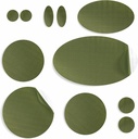 aZengear popravila Patches za jakne, Šotor, Shoe Toe, Zračna blazina, Napihljivi, PVC Gear - Vodoodporna, Samododatek, Tear-Cold-Heat-Resistant, Down Puffer Coat (11 Pcs, Olive)