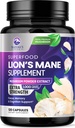 Kapsule Levi Mane Gobe 10.000 mg - Levje Mane Dodatne Kapsule za spomin in fokus podporo, Možgani, Imunska zdravstvena podpora, Vegan, Ustekleničen v ZDA, Lions Mane Gobe Powder Extract, 120 Count