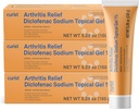 Curist Diclofenac Artritis Cream Gel 1% (3 cevi 150g)- Stop bolečine v zapestja, noge, komolci, & angles. Artritis roka bolečine Relief & koleno Artritis bolečine Relief (3 Pack, 5,29 oz ea.)