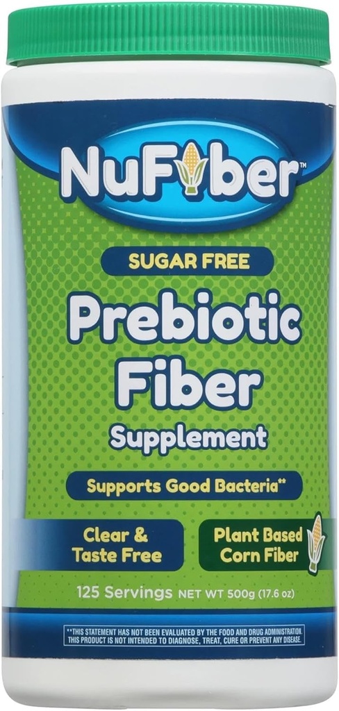 Fiber dopolnilo, Dnevni Prebiotične Fiber, 125 Serving, Jasno, Grit & Okus prost, Brez glutena in sladkorja, Rastlinski osnovi koruzni prašek za podporo Prebavne in Gut zdravje