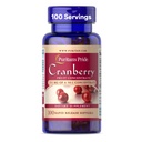 Puritan's Pride Premium Cranberry Fruit Concentrat 252mg (12,600mg ekvivalentno) z vitamini C in E, prehranski dodatek za podporo imunskega sistema, 100 hitro sproščanje softgels