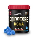ALLMAX AMINOKORE BCAA prašek za vadbeno okrevanje mišic in povečanje vzdržljivosti - brez sladkorja, brez polnil 8.18 Gram Bcaas Aminokisline, B Vitamini za ženske in moške- 90 Serving 
