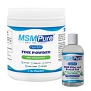 KALA ZDRAVSTVEN MSM Fine Powder 1lb in MSM Gel z organsko Aloe 8oz paket