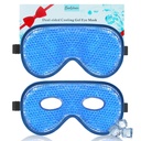 BeeVines Cooling Eye maska, 2 Pack XL Jumbo velikost zamrzovalnik gel oči maske za Puffy oči obraz, maske za ledene oči, hladno in toplo, zamrznjen led paket za operacijo in alergije post oči (Navy Blue)