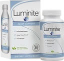 Luminite Sleep Support - Pomoč za spanje ponoči - L-Triptofan, Melatonin, Kamilica - Nenavadno oblikovanje, 30 Štetje