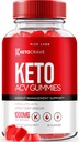 Rize laboratoriji Keto Crave Keto ACV Gumies za napredno hujšanje, Največja moč dodatek, Gomitas Komentarji (60 Gumies)