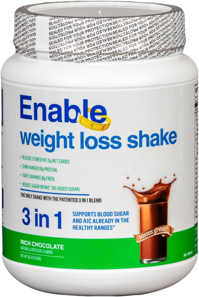 Omogočite hujšanje Shake - bogata čokolada Okus za okusne in hranilne obroke, 2lb 11oz