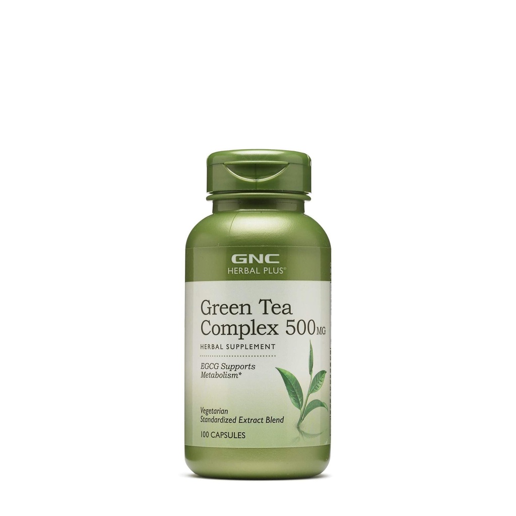 GNC Zeliščni Plus zeleni čaj kompleks 500mg dodatek, vegetarijanec, podpira presnovo, 100 Serving
