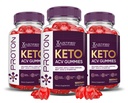 Upravičeni laboratoriji (3 Pack Proton Protein Keto ACV Gummies Napredna Formula 1000MG Proton Boost Formulated with Granatni beet Juice Powder B12 Vegan Non GSO 180 Gummys