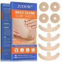 Silikonski robovi za prsi - 8 pack, vključno s 4 Areola mehkimi trakovi in 4 Anchor listi