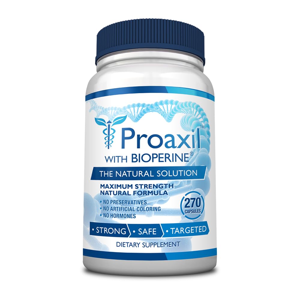 Consumer Health® Proaxil - 270 Kapsule - Podpora Zdravje in zmogljivost prostate - Cink, Saw Palmetto, Bioperine® in Beta Sitosterol - Vse naravne, Vegansko prijazno, Izdelano v ZDA - 3 Mesec dobave