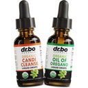 Candi Cleanse & Origano Oil kapljice - Organsko olje Origano kapljice Tekoči in črni oreščki Wormwood - Dodatna moč Over Growth Balance Complex, Naravno ustno Gut Cleanser Detox Health Supplements 1 oz
