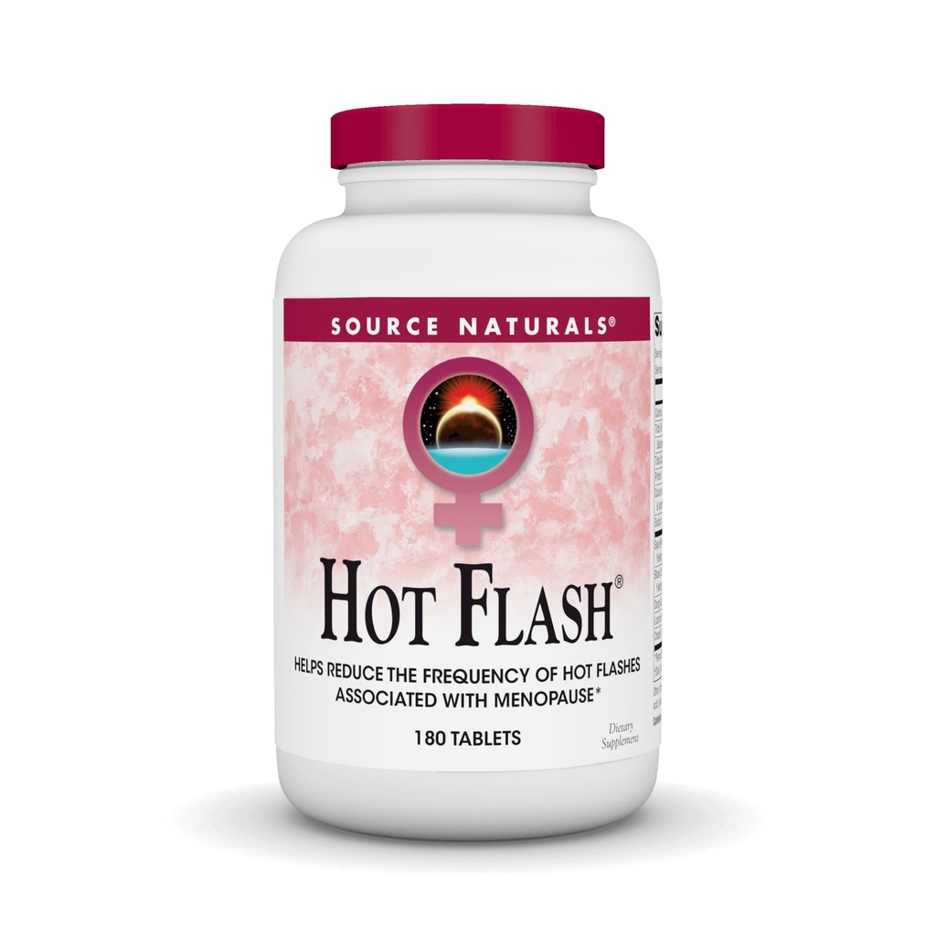 Vir Naturals Hot Flash - pomaga zmanjšati pogostost vročih bliskov, povezanih z Menopause, Non-GMO Soy - 180 tablet - 60 dnevna dobava