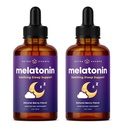 NutraChamps Liquid Melatonin kapljice, 480 Serving, Sugar Free Kids Melatonin Liquid Sleep Aid Supplement, Vegan & Non-GMO, Natural Berry Flavor, Melatonin 1 mg kapljice