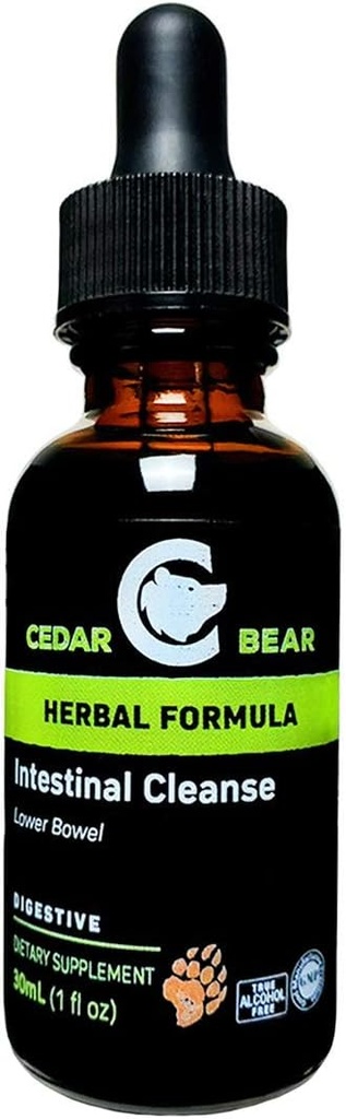 Cedar medved črevesje očistite tekoči zeliščni dodatek, ki zmerno okolje prebavnega sistema, omogoča koristni flora, da flourish 1 Fl Oz