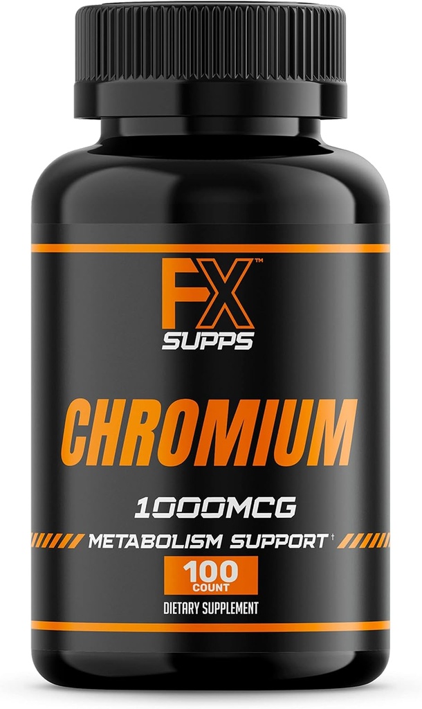 FX SUPPS Kromov polinikotinat 1000 μg (100 kapsul) Dodatki za obvladovanje teže za moške in ženske 