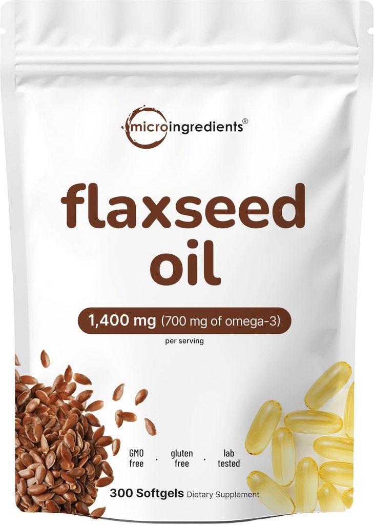 Laneno olje 1400mg Softgels, 300 Counts 