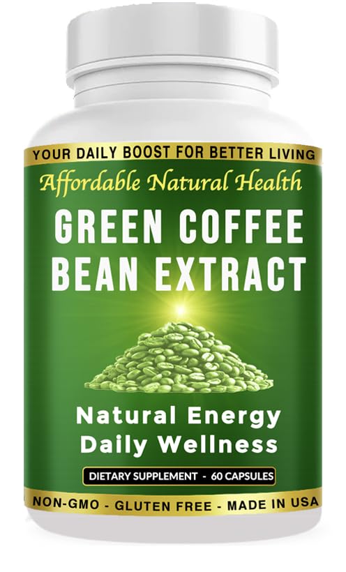 Heaven Gate Green Coffee Extract, 100% čistega zelenega fižola kapsule, 50% klorogene kisline, 10.000 mg, 60 kapsul, 2 mesec dobave, brez GMO in gluten, tradicionalni zeliščni dodatek