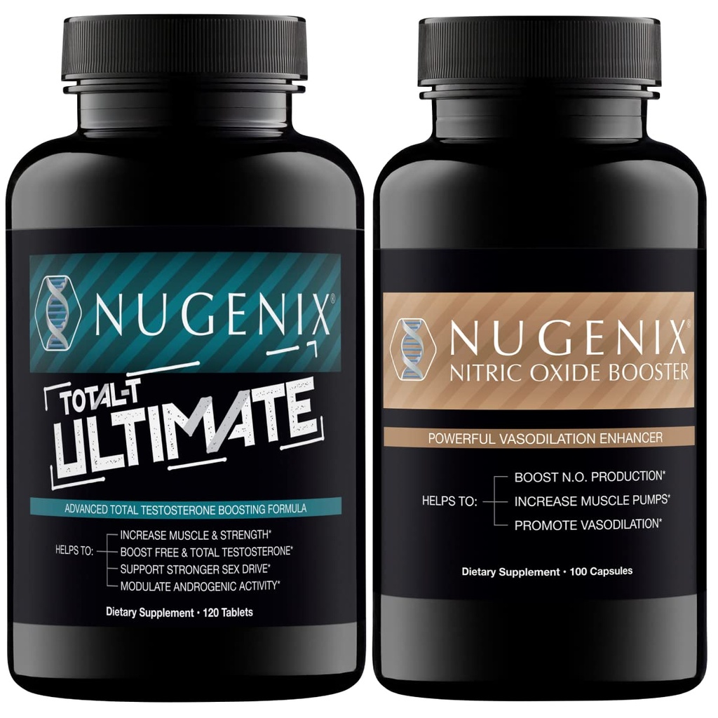 Nugenix Total-T Ultimate Testosterone Booster for Men and Nitric Oxide Booster for Men