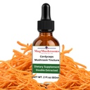 MagMushroom Cordyceps Izvleček gob Tekoči tinktur, Dnevni dodatek, Dvojna ekstrahirana za največjo moč, 2 Fl. oz., 60 Dnevni