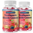 2 Pack NAD Resveratrol dodatek, Sladkor prost 900mg Gumiji s Quercetin, Collagen, Vitaminska podpora proti staranju, Regeneracija celic, Energy Boost, Izboljšanje kože za ženske moške