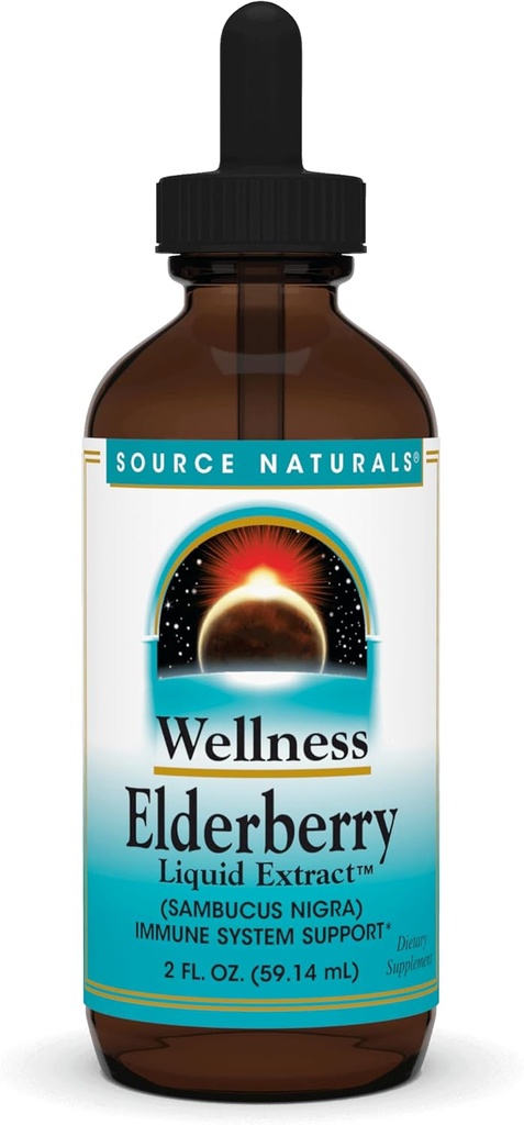Vir Naturals Wellness Elderberry Extract, 2 OZ - Podpora imunskega sistema*