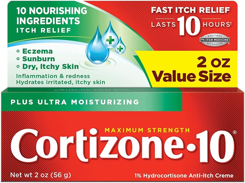 Kortizon-10 Plus Največja moč proti slim Creme 2 oz (paket z 2)