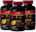tablete imunske podpore - METHILKOBALAMIN VITAMIN B-12 5000 - anti staranje dodatek za ženske, najboljša energijska dopolnila, vzdržljivost, imunski podpora kapsule, vitamin b 12 metabolizem - 3 Bot 180