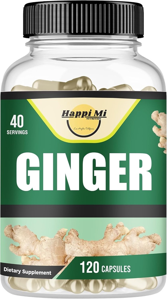Ingver Root Kapsule narejene z organsko ingver koren prahu 2500mg na strežbo, 120 Zelenjavna kapsula 40 Serving