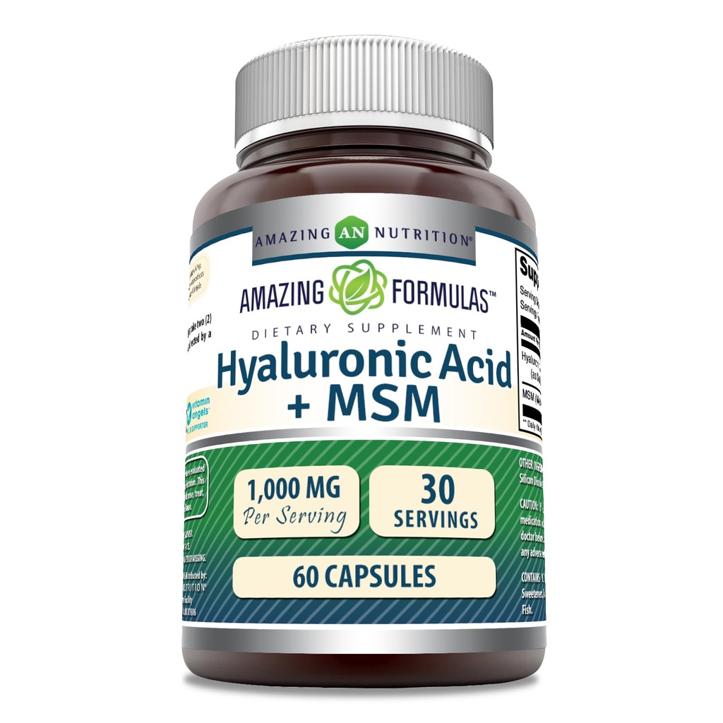 Osupljive formule Hyaluronic Acid & MSM Supplement 